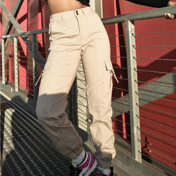 Garage Pants - Garage Beige Cuffed Cargo Pants